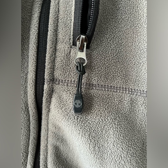Timberland Size Small Petite Gray & Black Fleece Jacket - Picture 4 of 11